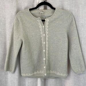 LL Bean Vintage Wool Cardigan